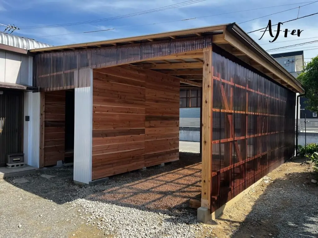 板野郡 M様邸 車庫改築工事